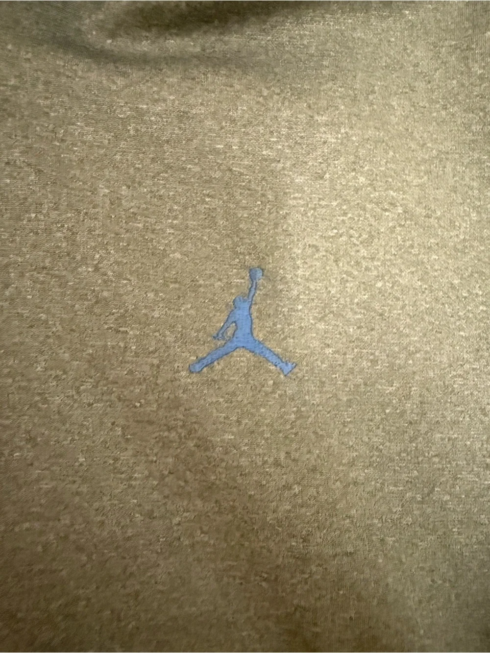 Jordan Gray Full-Zip Hoodie with Carolina Blue Accents